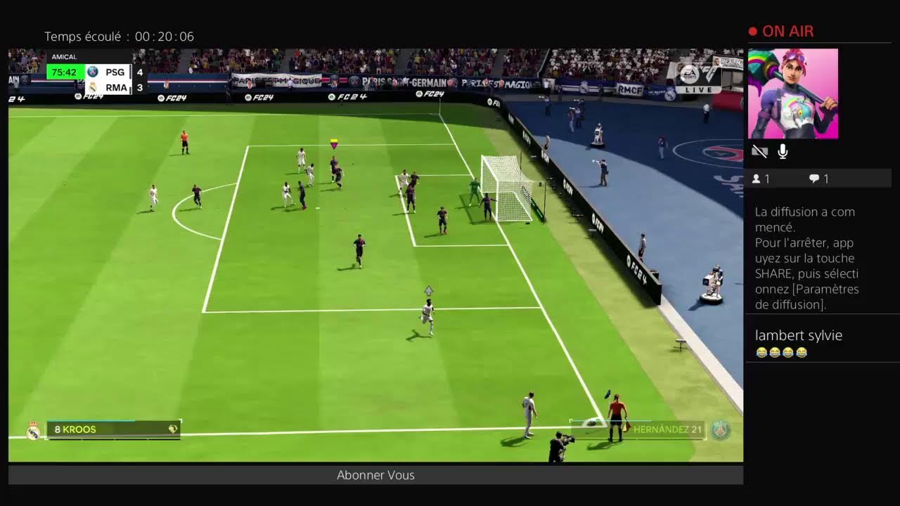 Fc 24 Paris vs real Madrid qui va gagnez