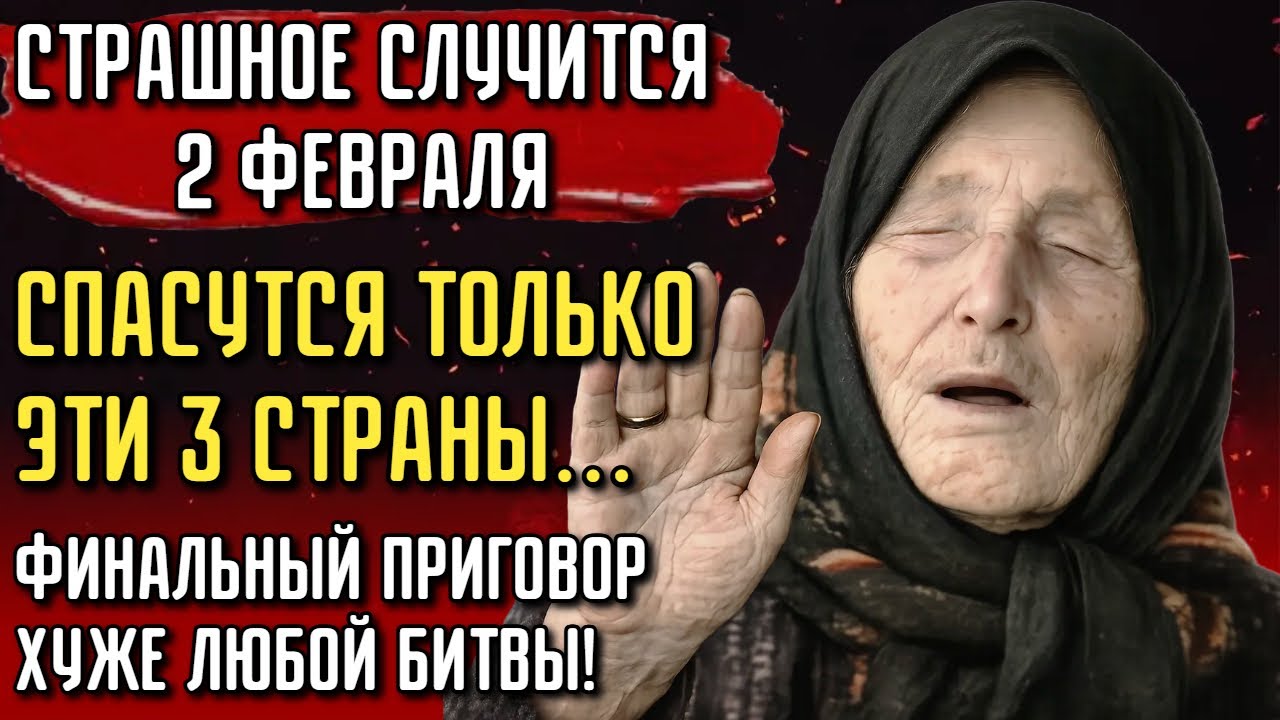 СТРАШНОЕ СЛУЧИТСЯ 2 ФЕВРАЛЯ: НОВОЕ ПРОРОЧЕСТВО ВАНГИ НА 2026 ГОД. ЭТО УЖЕ ТОЧНО!