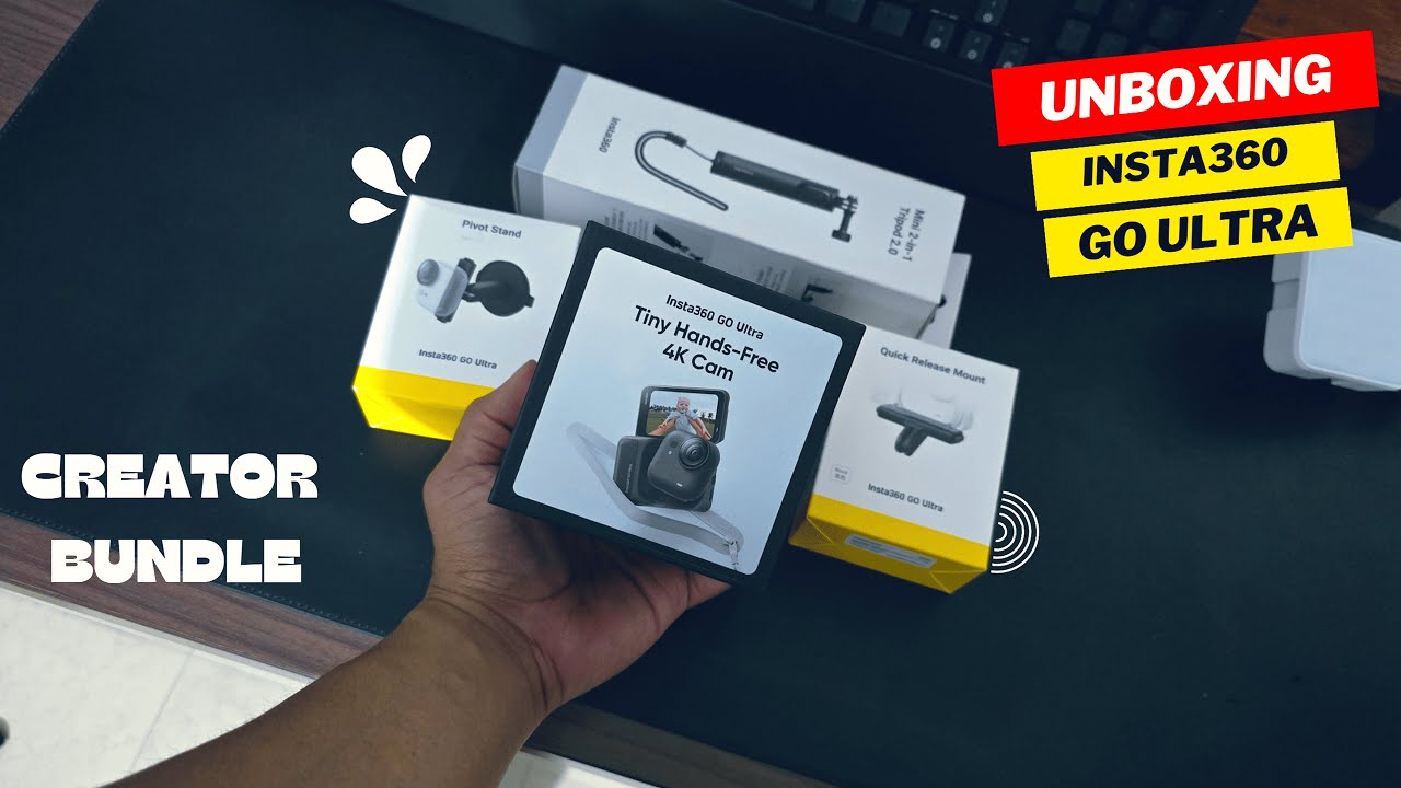 Unboxing Insta360 Go Ultra Creator Bundle | Black | Design Info| India 