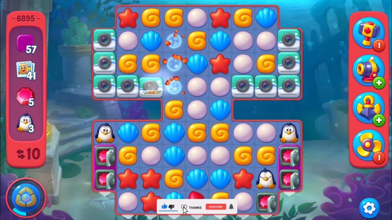 Fishdom lvl 6895🔥Gameplay #640
