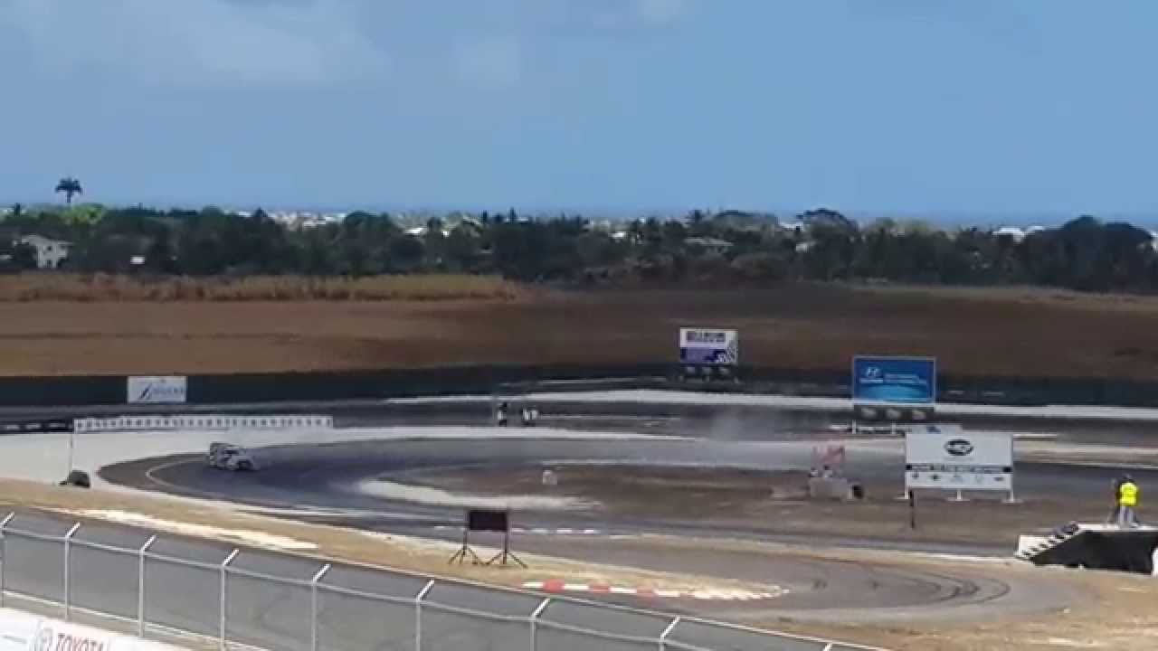 Ken Block vs Lewis Hamilton - Exhibition Race at Bushy Park, Barbados