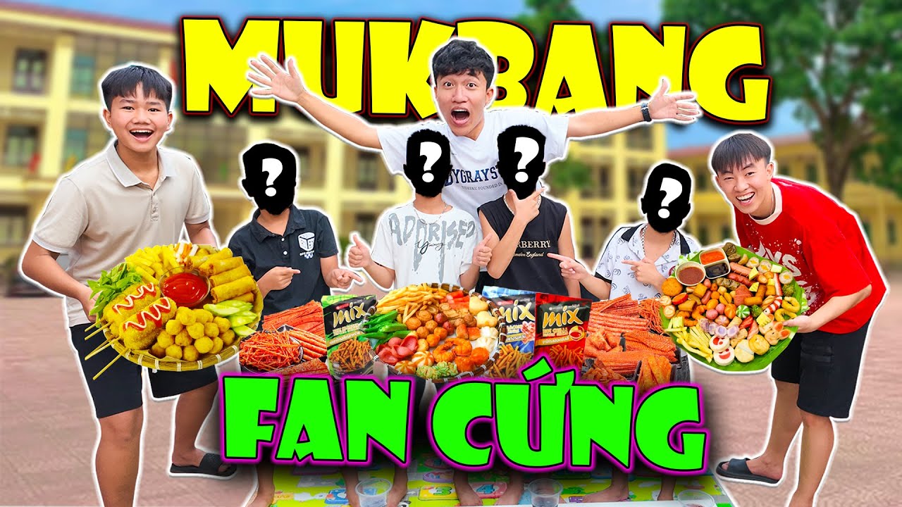 Anh Tóc Xoăn Thử Thách Các Bạn Fan Cứng Mukbang Đồ Ăn Vặt - Ai Là Fan Cứng Nhất Kênh ?