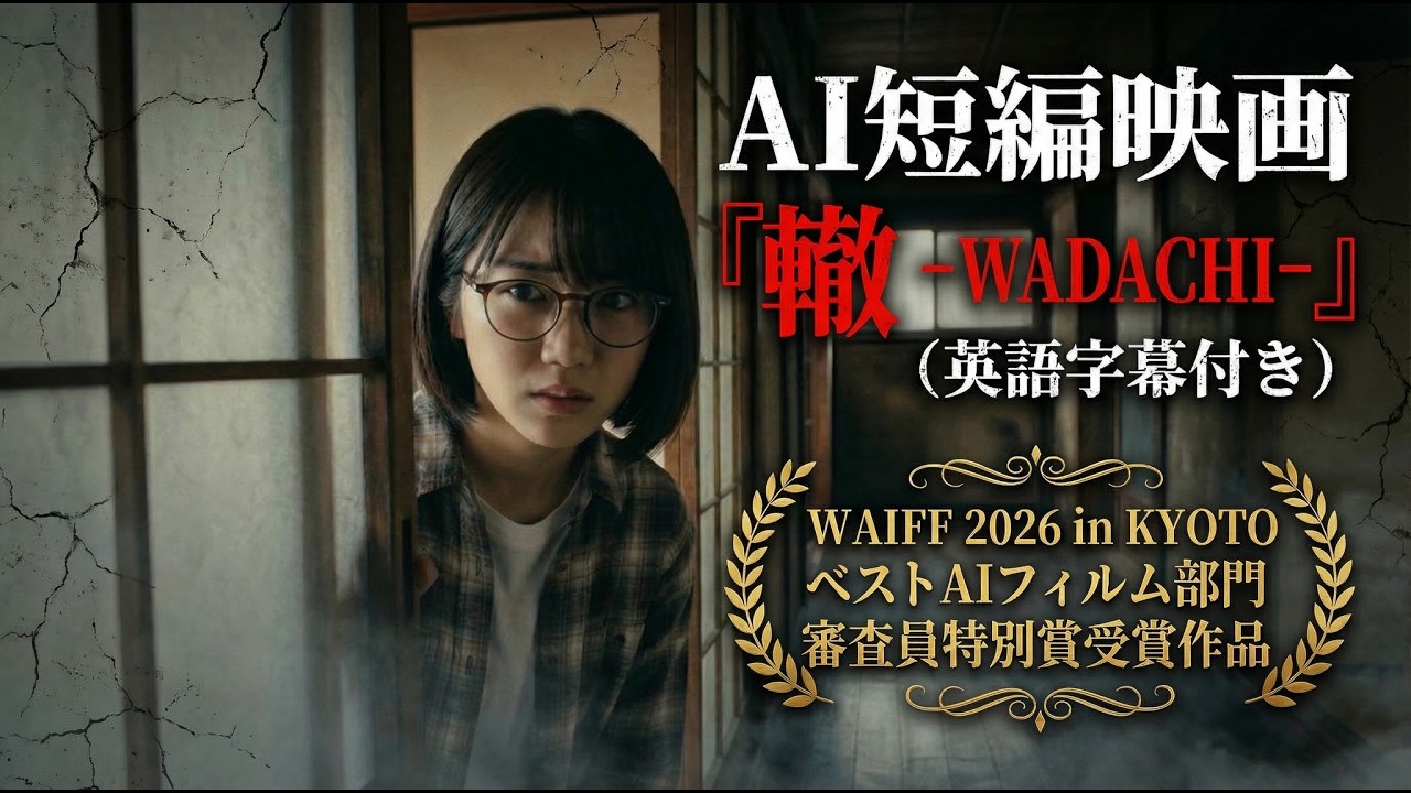 AI短編映画『轍 WADACHI』（英語字幕入り-English Subtitles-）WAIFF 2026 in KYOTO ベストAIフィルム部門 審査員特別賞受賞作品