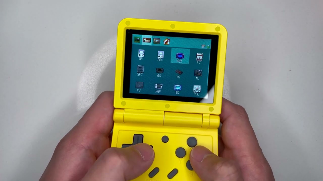 Powkiddy V90 Handheld Game Console - Silent Unboxing and Gameplay