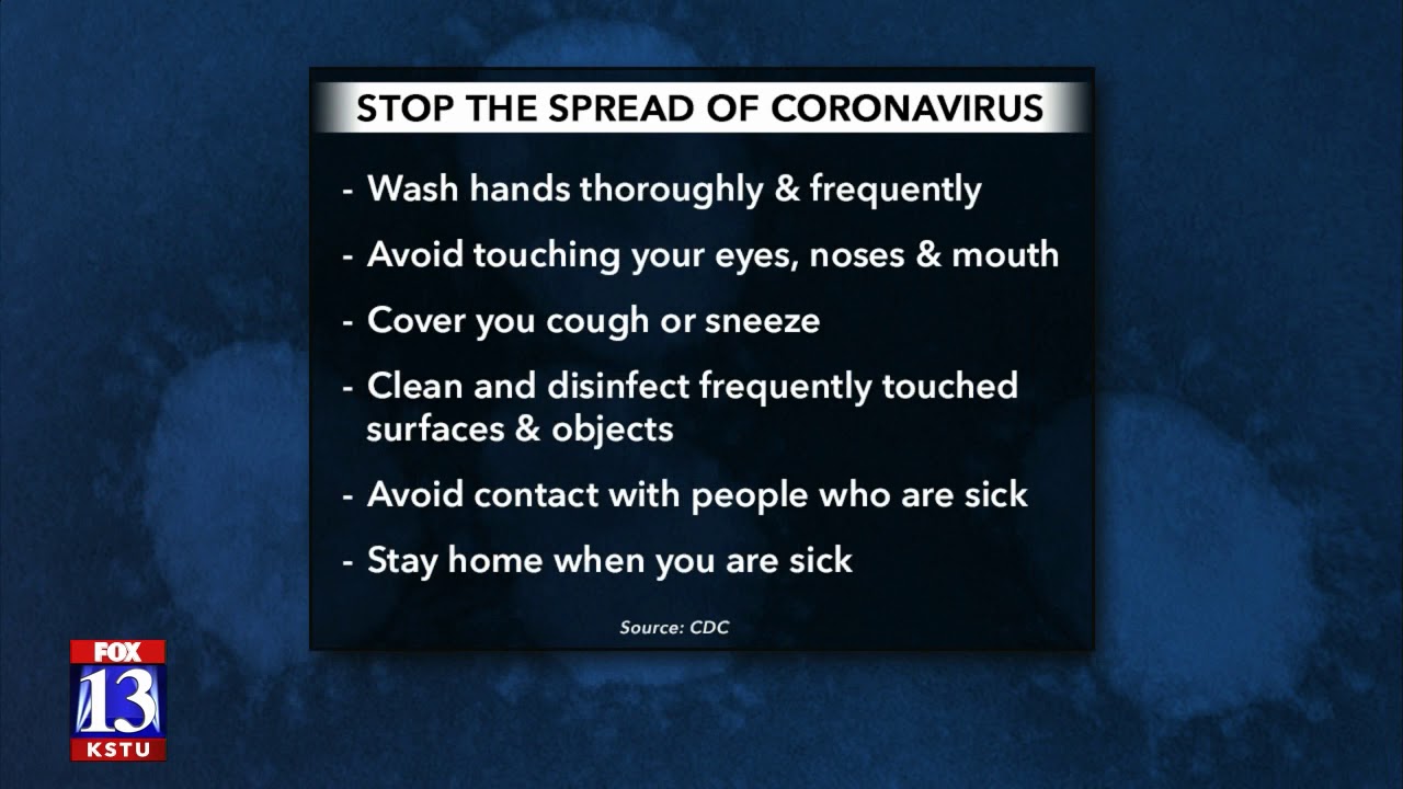 Calming coronavirus fears
