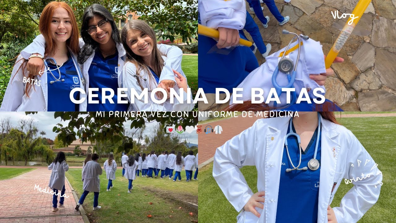 UN DÍA CONMIGO EN MI CEREMONIA DE BATAS🥼✨| primera vez que uso mi uniforme de med