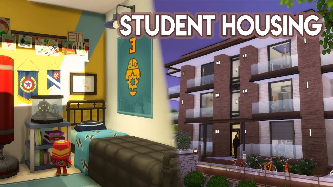 Foxbury Student Housing | House Build (Stop Motion) |The Sims 4 Discover University | No CC
