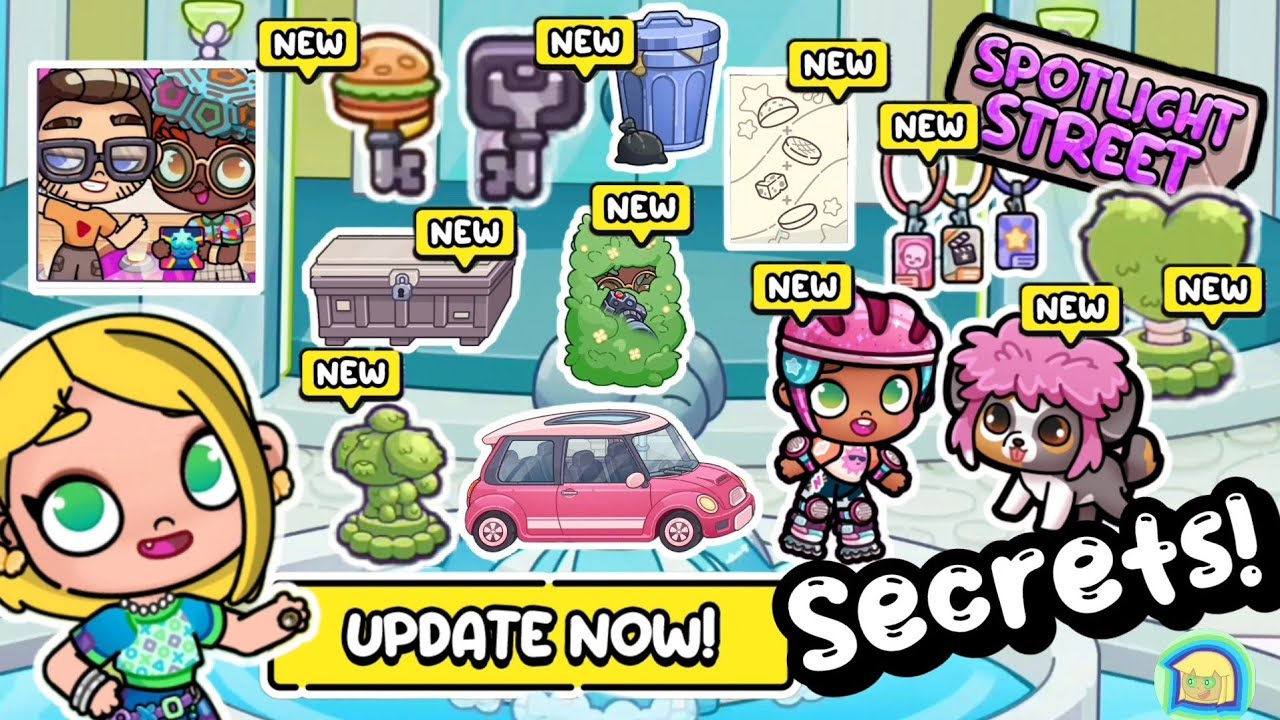 EVERYTHING in SPOTLIGHT STREET: KEYS! SECRETS! PARKING! PETS! (Avatar World)