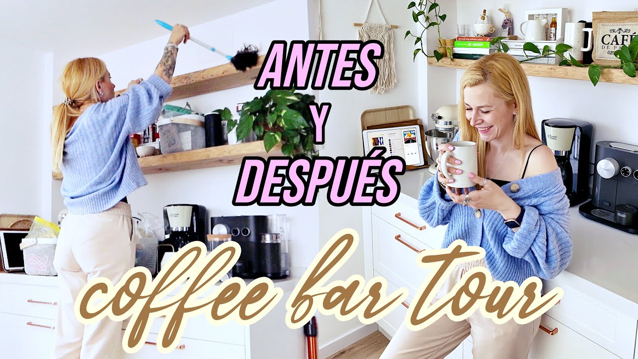 ORGANIZA Y LIMPIA CONMIGO 🏡 ANTES Y DESPUÉS de mi COFFEE BAR ☕️ROOM TOUR - VLOG CUARENTENA