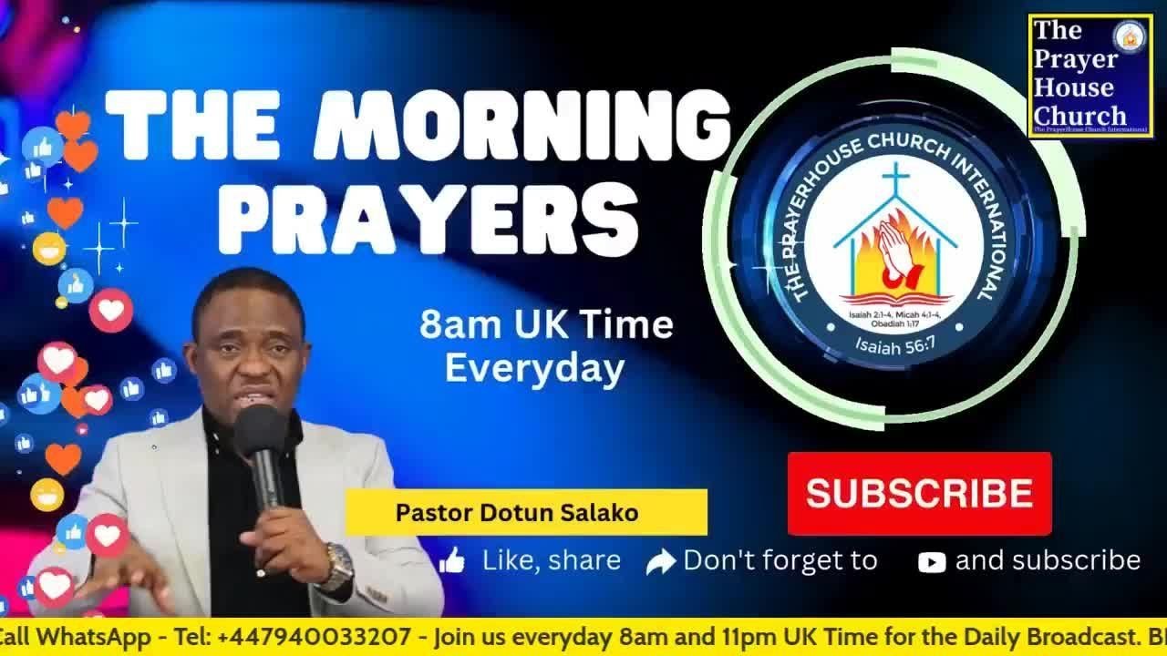 The Morning Prayers - Pastor Dotun Salako (Mon 5th Jan 2026)