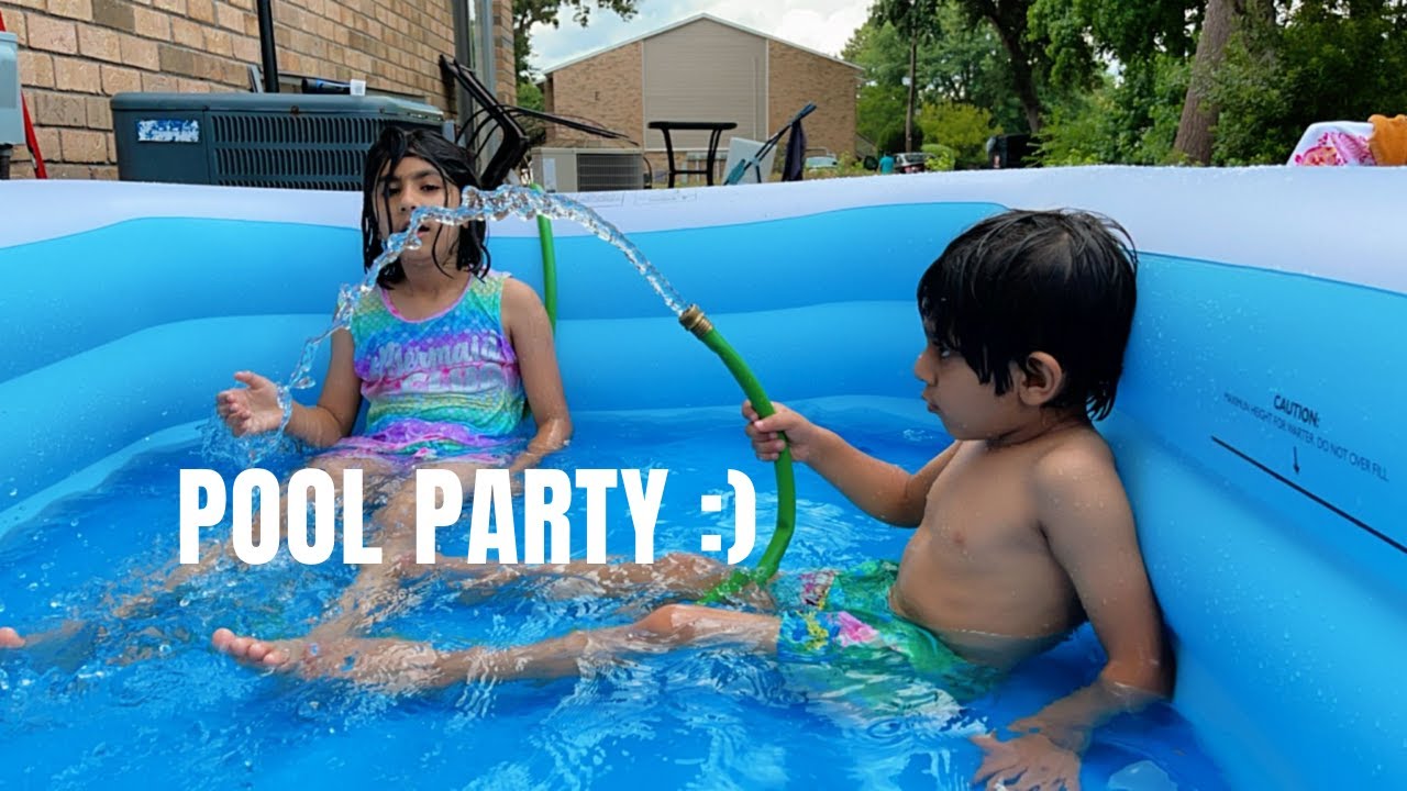 Inflatable Swimming Pool for Kids Full-Sized Kiddie Pool for Outdoor, Garden Summer Water Party