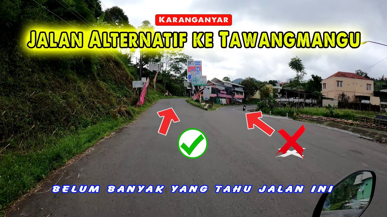 BELUM BANYAK DIKETAHUI..! Jalan Alternatif ke Tawangmangu