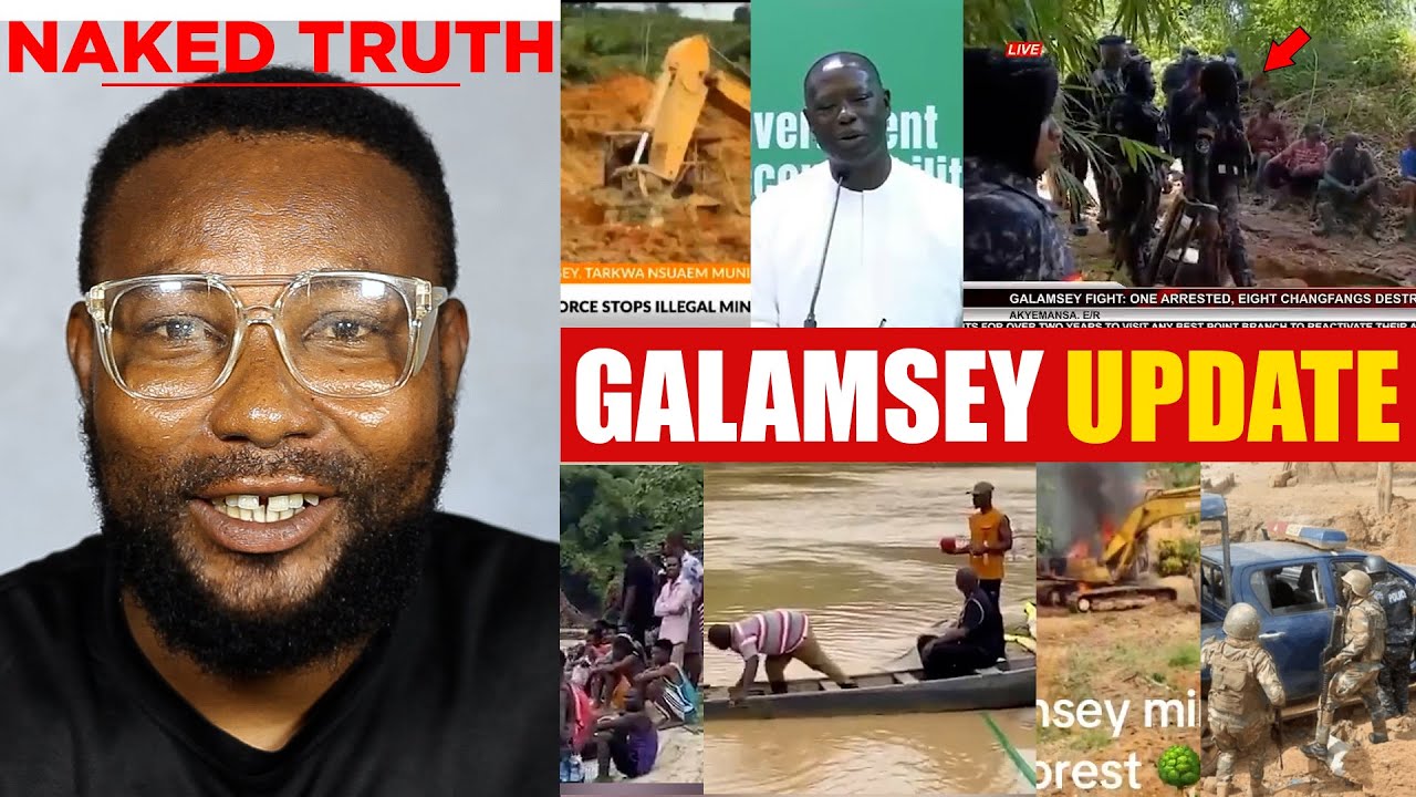 😭Police man de@d after jumping into a galamsey river, Minister ANGRY, 24 excavators and changfan...