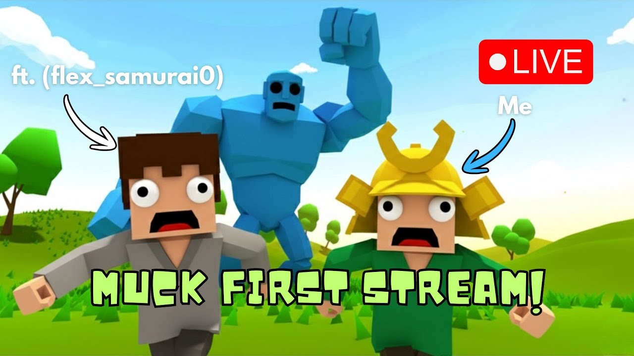 Our First Time Playing MUCK... How hard can it be?🌲(ft. flexvaiplay) | Live 🔴