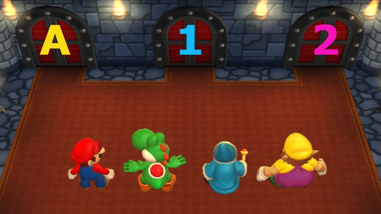 Mario Party 9 Minigames - Mario vs Magikoopa vs Yoshi vs Wario (Master Cpu)