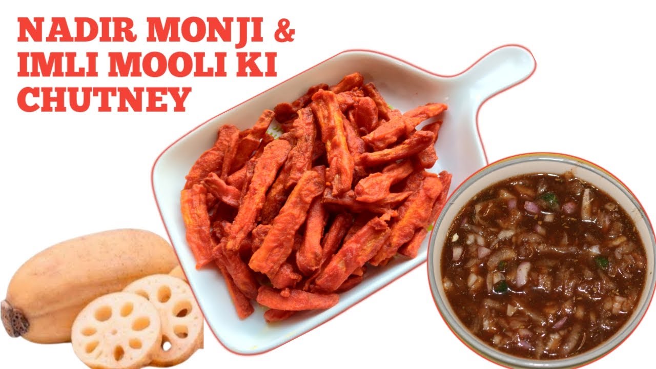 Nadir Monji & Imli Mooli Chutney | Lotus Stem Fritters | Kashmiri Street Food | Kamal Kakdi Pakodey