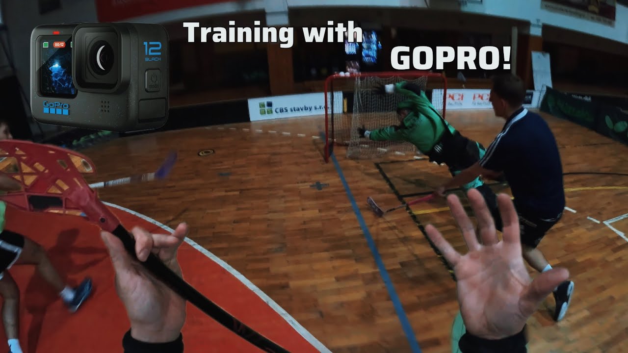 Lets go train with us and gopro! Floorball training