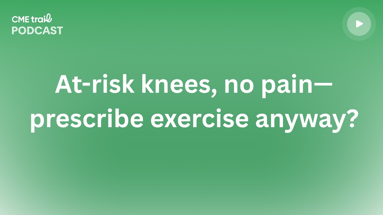 Should asymptomatic adults at risk for knee osteoarthritis start low-impact exercise?