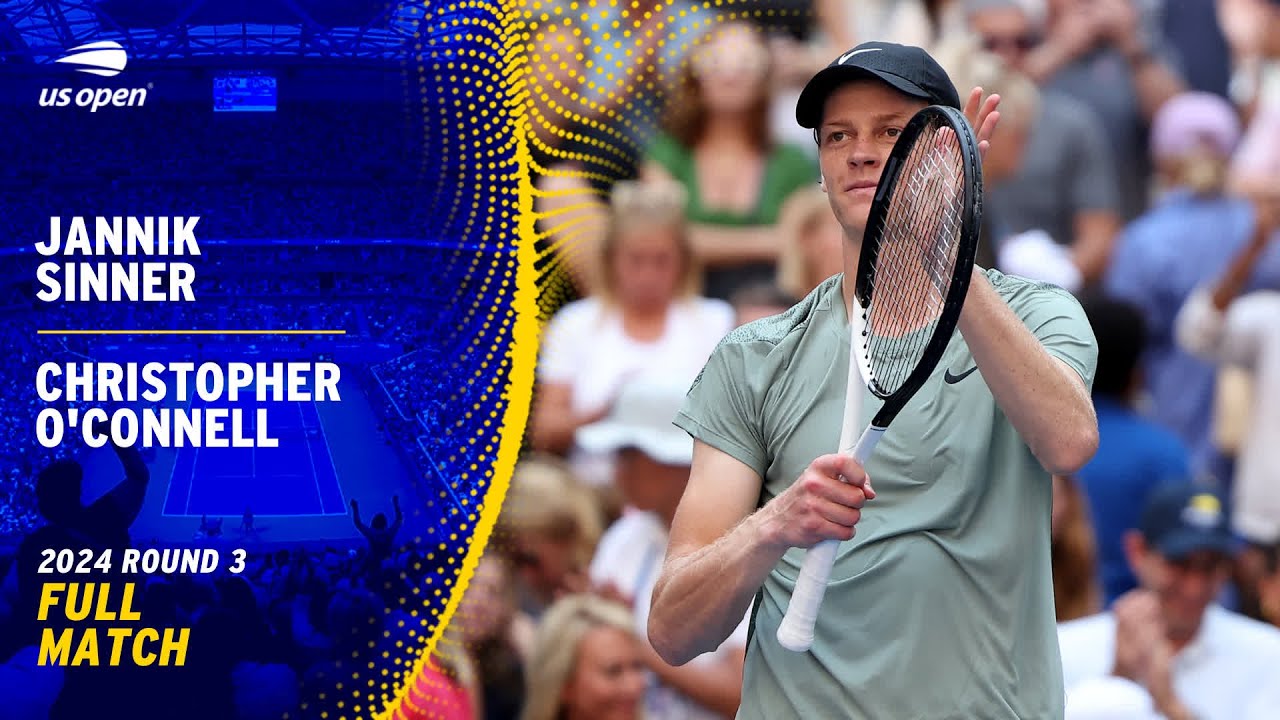 Jannik Sinner vs. Christopher O'Connell Full Match | 2024 US Open Round 3