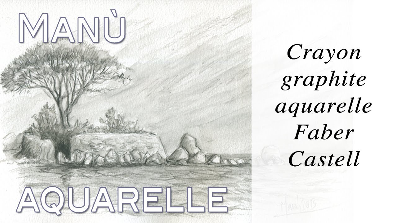 Crayon graphite aquarelle Faber Castell par manù  -True-painting -