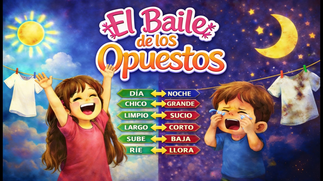 El Baile de los Opuestos (Videoclip Oficial) | Dibujos de niños para Lollapalooza 2026