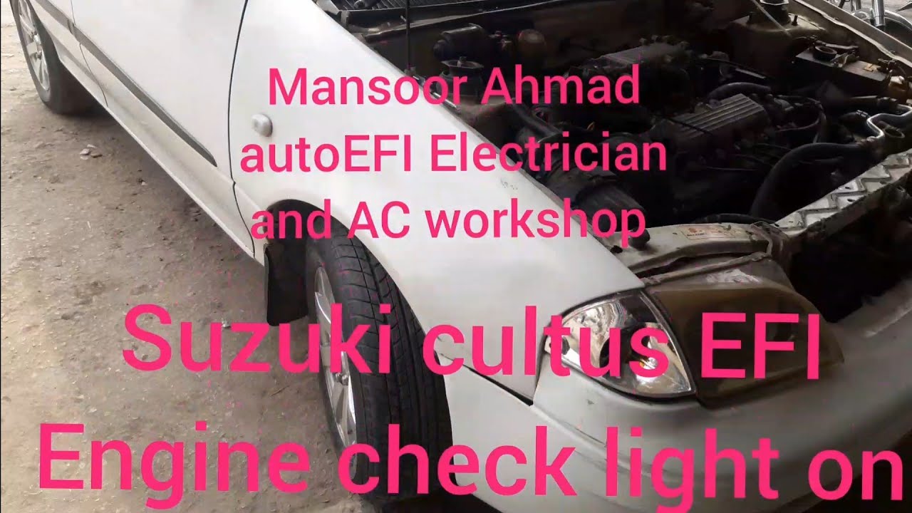 suzuki cultus EFI Engine check light on code p0120and Temperature low RPM High problem solution