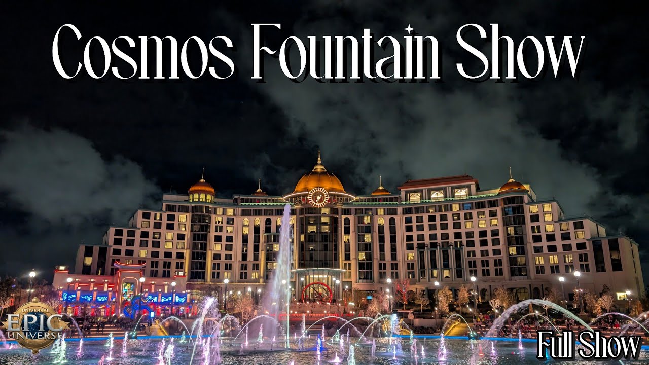 Cosmos Fountain Show Epic Universe 2026 4K POV