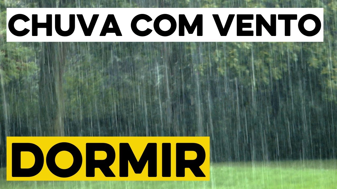 Chuva e Vento forte para DORMIR | Vento assobiando, Durma e Relaxe | 12 horas de Som de Chuva
