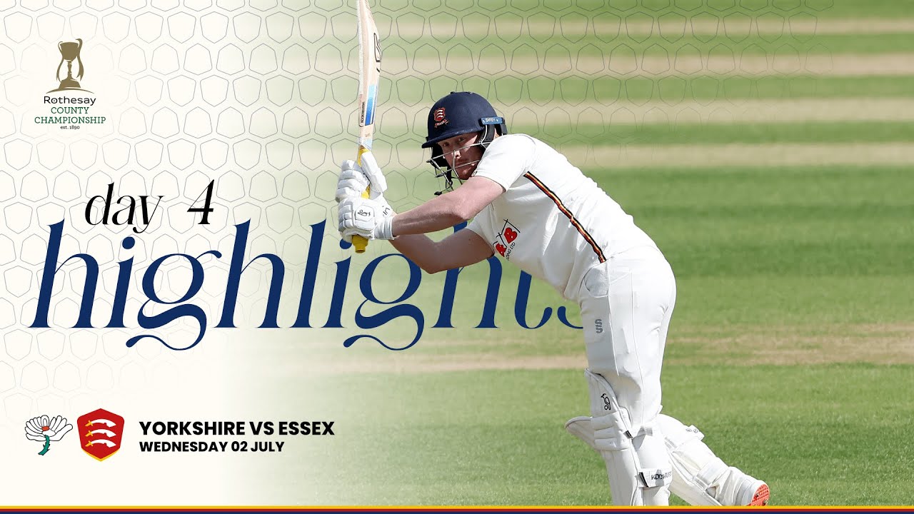 🤝 MORE RUNS FOR JORDAN COX! Yorkshire Men v Essex Men Day 4 Highlights