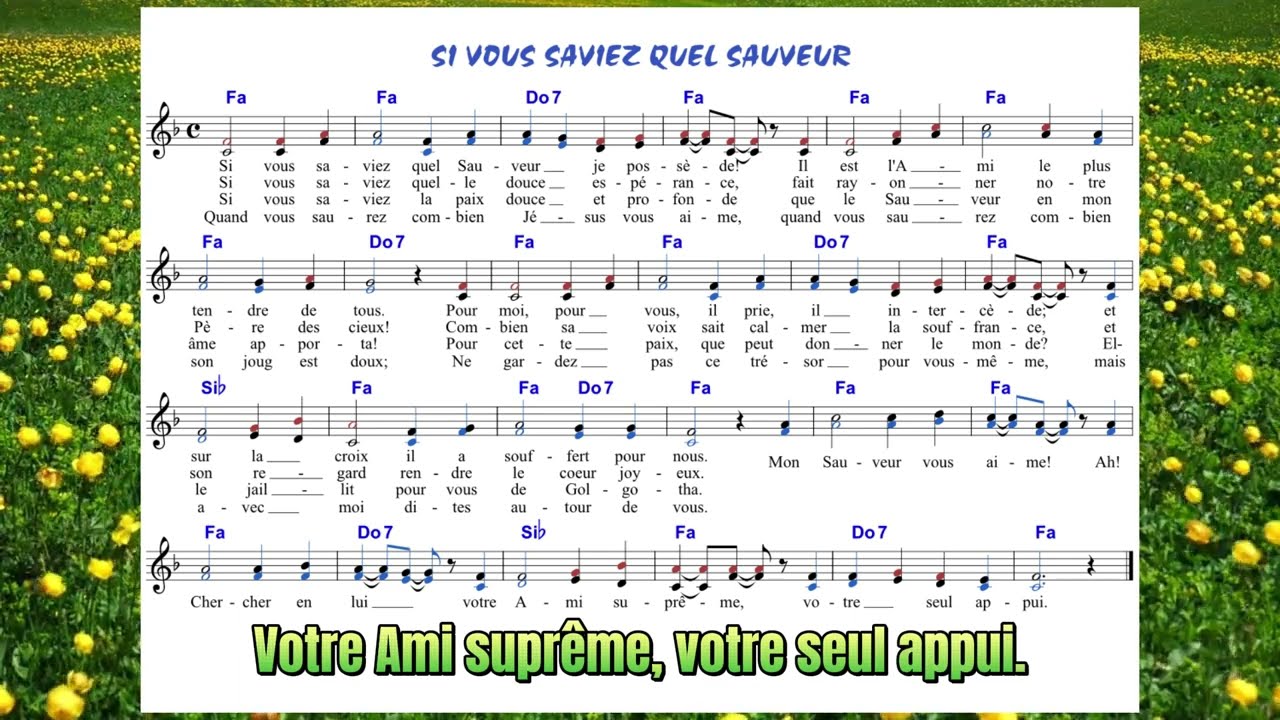 Si vous saviez (Mon Sauveur vous aime)