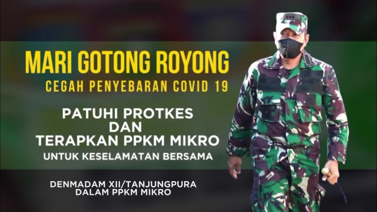 PPKM MIKRO DETASEMEN MARKAS KODAM XII/TANJUNGPURA