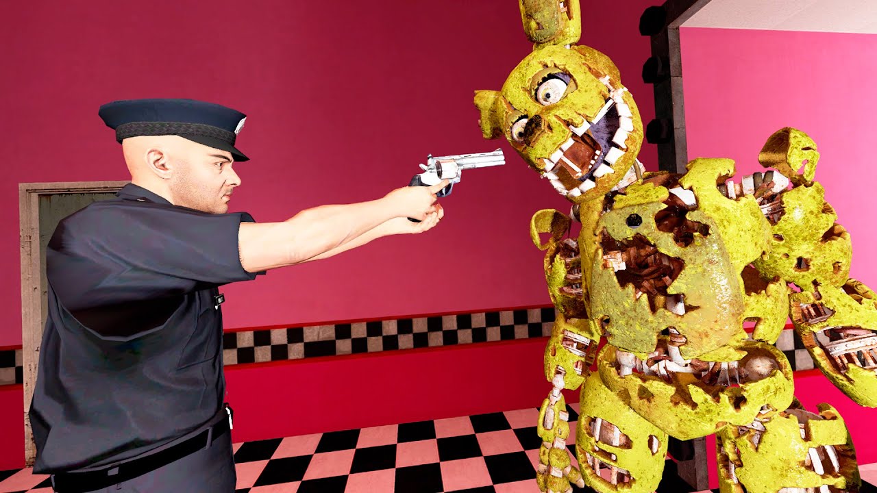 АНИМАТРОНИКИ ПУГАЮТ ОХРАННИКА FNAF COOP Garry's Mod