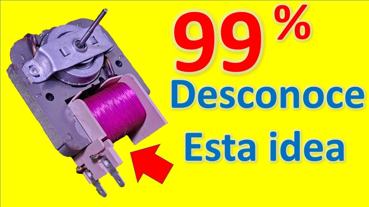 GENIAL IDEA convierte tu ventilador de microondas en un potente iman casero