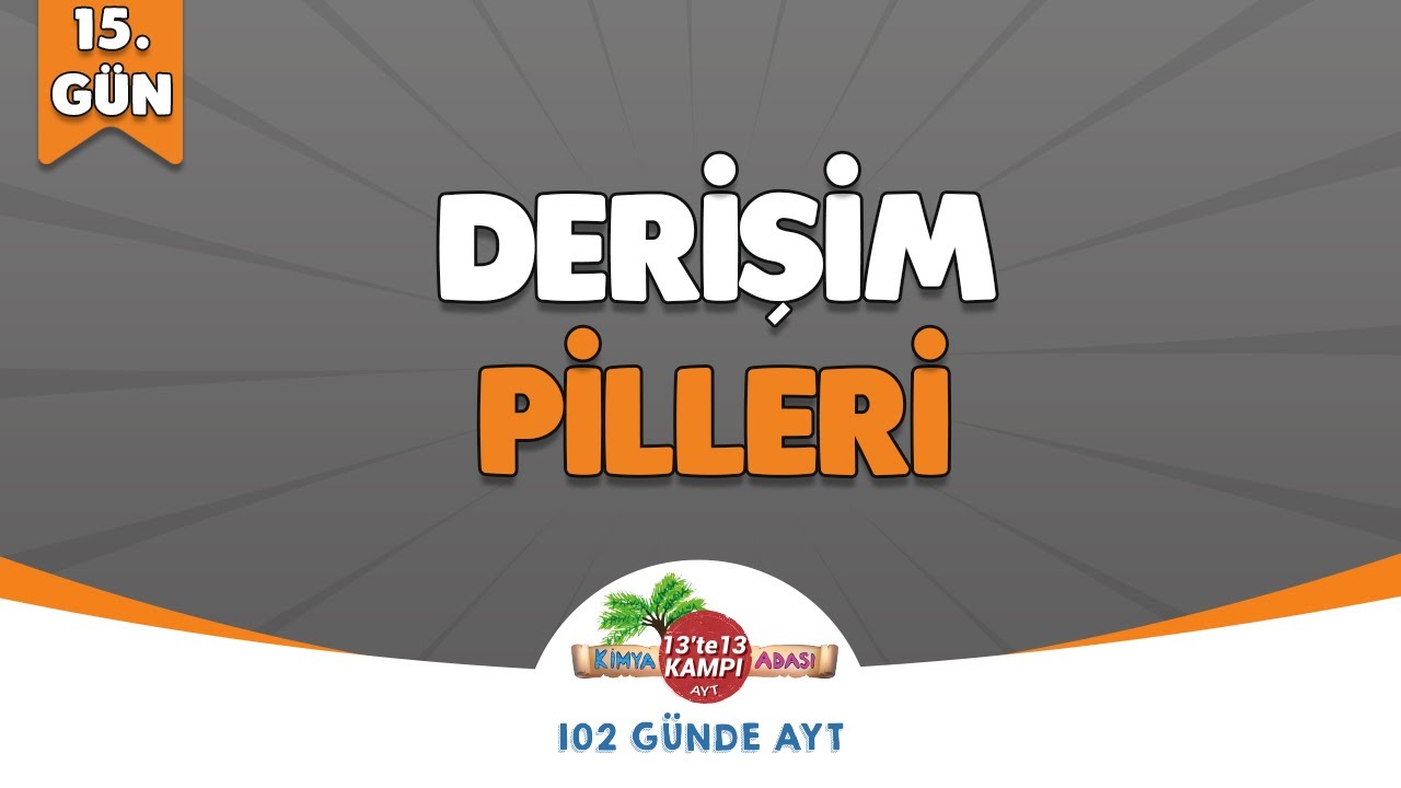 📌15.GÜN | Derişim Pilleri🤓 Kimya Adası #aytkimya