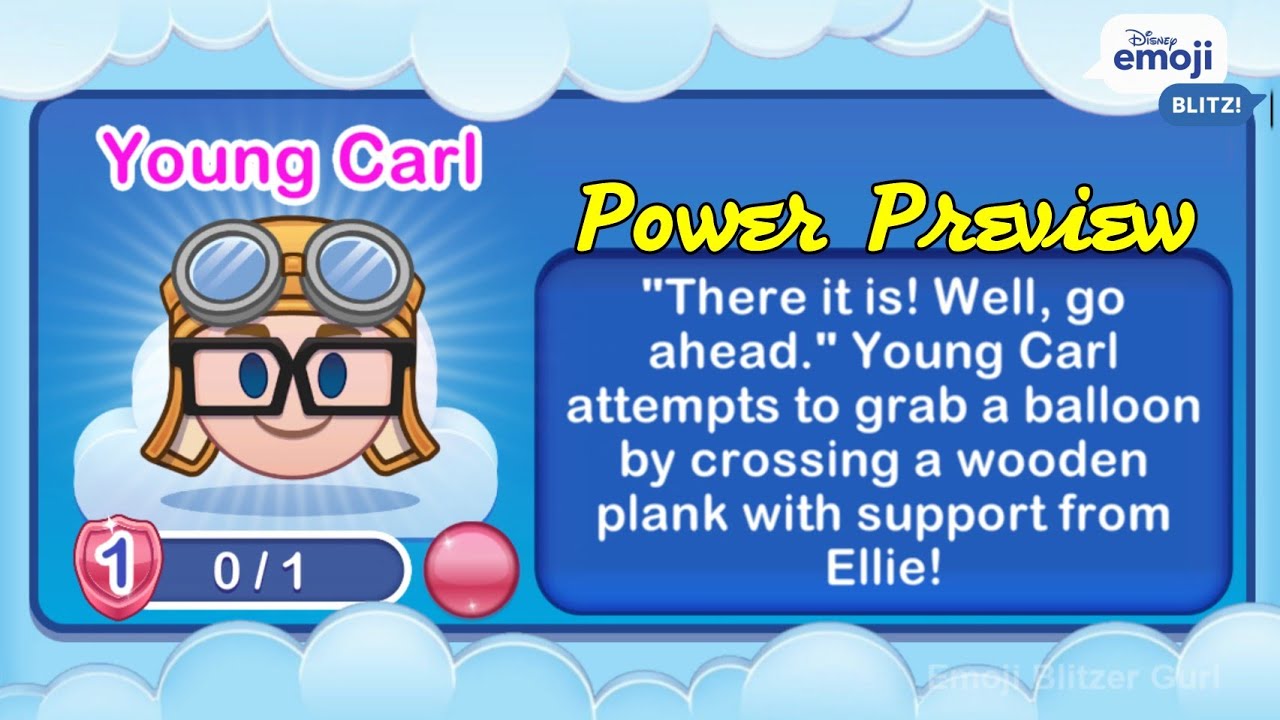 YOUNG CARL (L1) - Up - Disney Emoji Blitz - V74