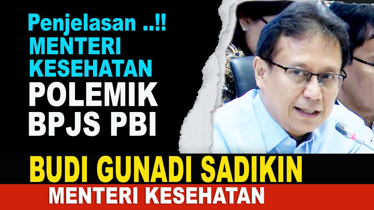 Menteri Kesehatan Budi Gunadi Sadikin Terkait BPJS PBI