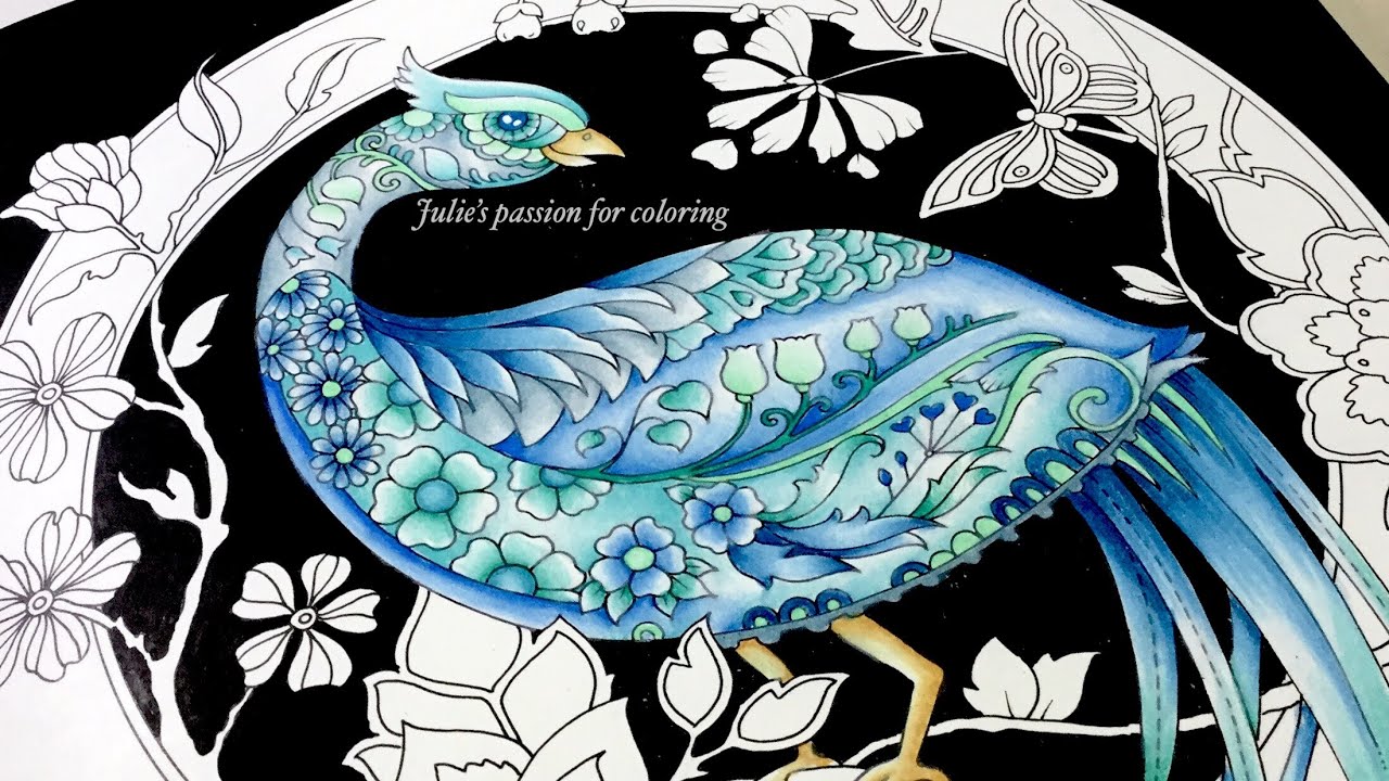 WORLD OF FLOWERS by Johanna Basford - prismacolor pencils - color along PART 1