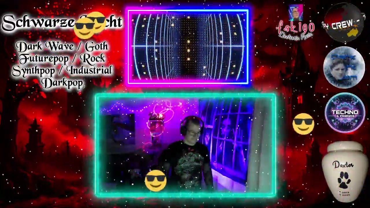 07.02.2026 Schwarze Nacht live on Twitch - Darkwave/Goth/Synth/Futurepop/Rock/Darkpop/Industrial