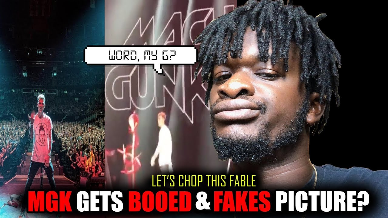 MGK Gets Booed Off Stage And Fakes Picture During 