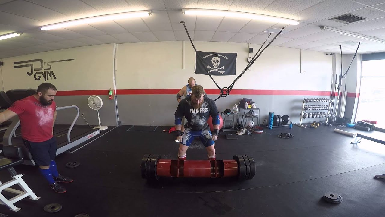 Mike Sidwell 300lb Log Press @ JD's GYM