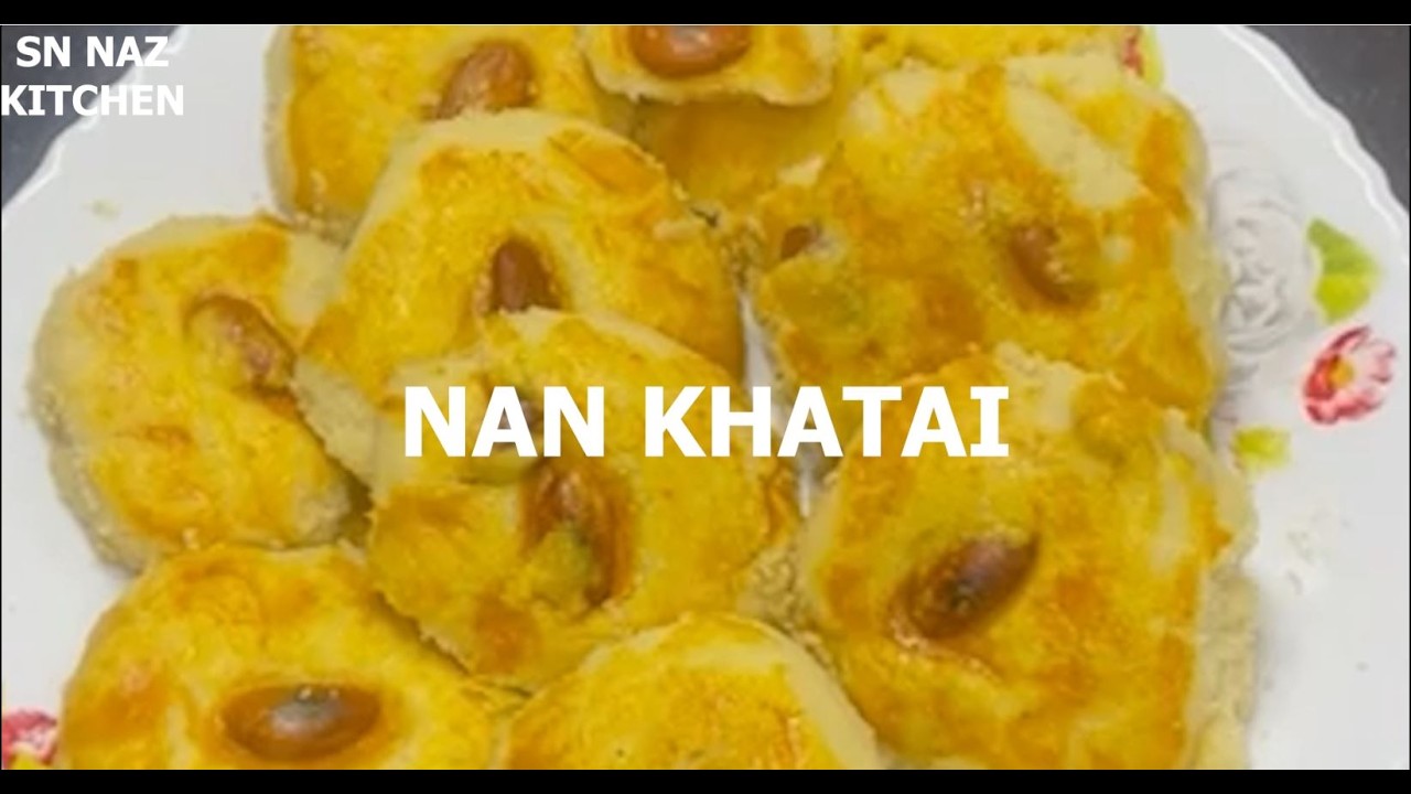 Nan Khatai | Traditional Pakistani Butter Cookies | Crispy & Melt-in-Mouth Bakery Style Biscuits 🍪🔥