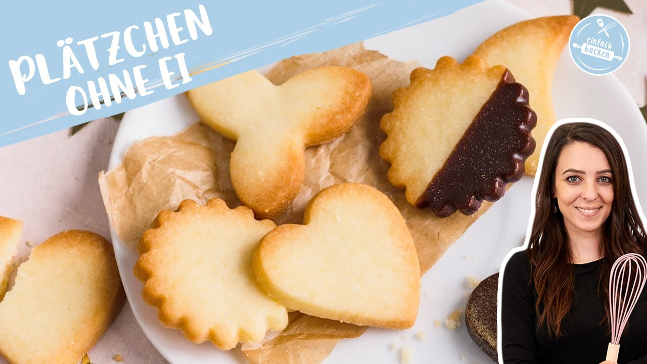 Butterpl&auml;tzchen ohne Ei 🍪✨| Kekse ohne Ei | Weihnachtspl&auml;tzchen | Einfach Backen