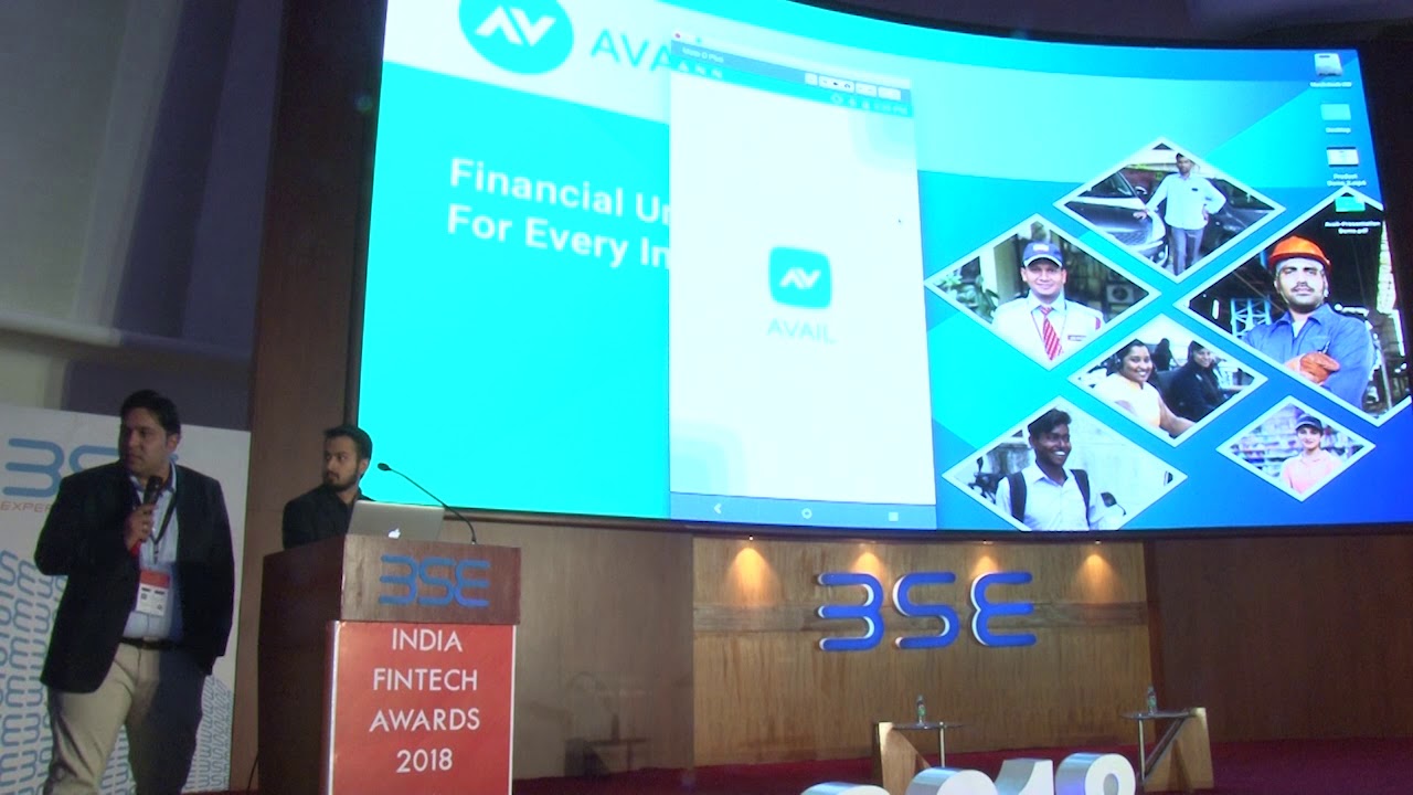 Demo of Avail Finance at India FinTech Awards 2018