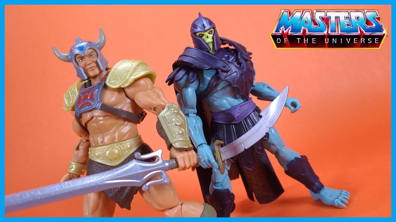 Masters of the Universe Masterverse NEW ETERNIA VIKING HE-MAN & BARBARIAN SKELETOR Figure Review