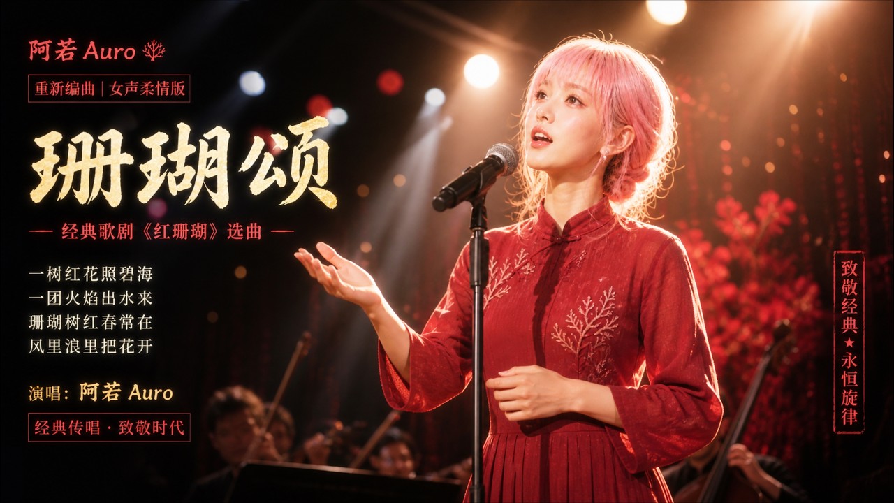 阿若 Auro｜Coral Ode《珊瑚颂》｜Beautiful Chinese Classical Song｜中国经典艺术歌曲