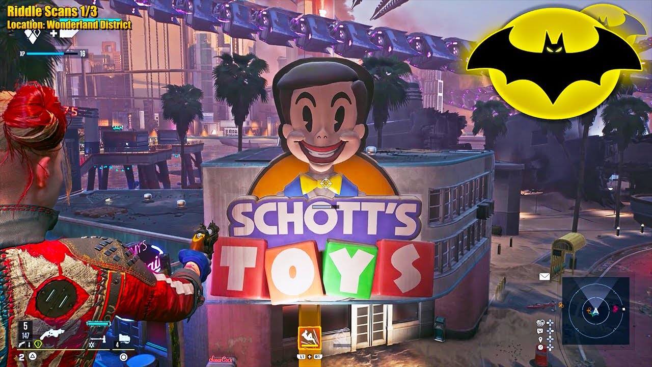 All Scan Riddle in Wonderland District Location - Suicide Squad Kill the Justice League