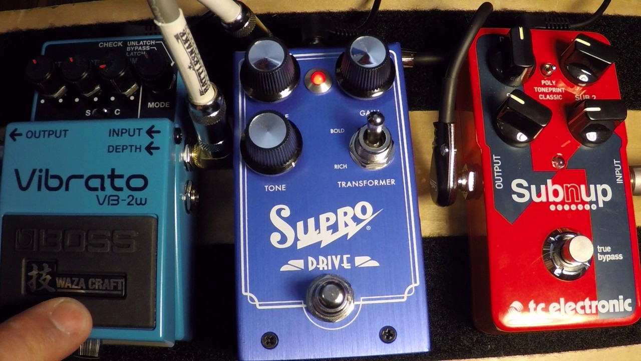 Supro DRIVE Demo / 3 Pedal Riff