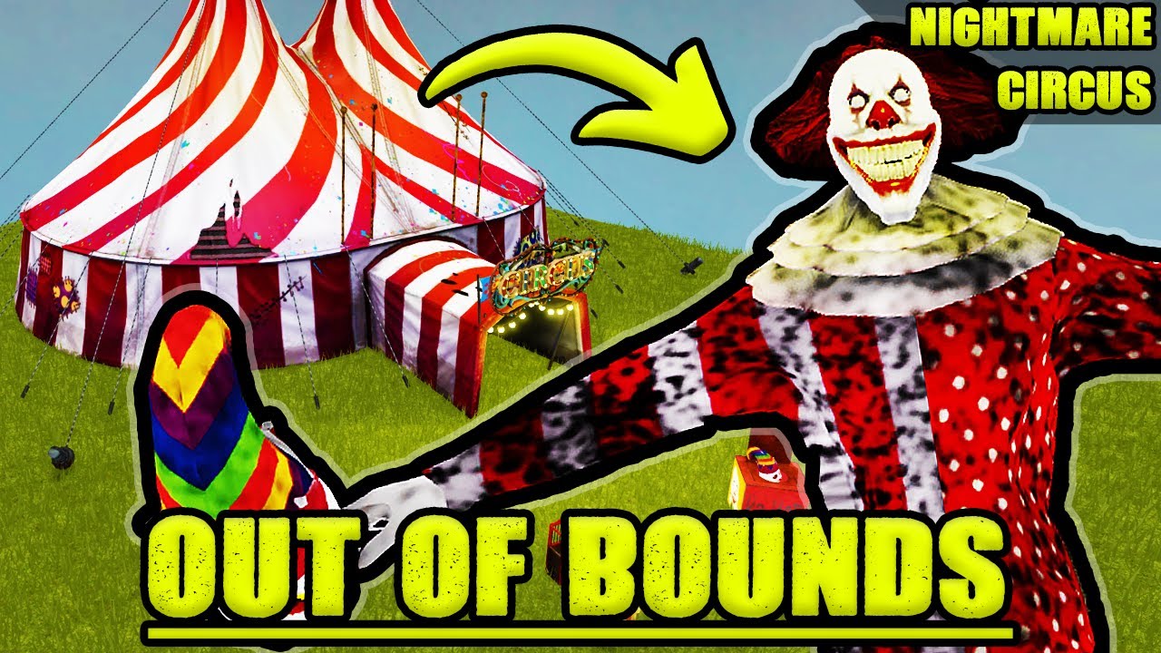 Exploring NIGHTMARE CIRCUS out of bounds! 🤡🎃 | The Mimic Nightmare Circus | ROBLOX Ro-Break