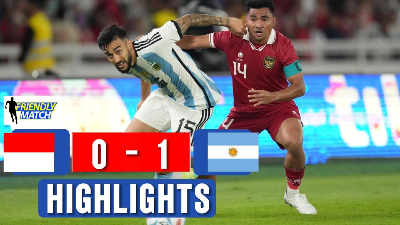 Indonesia Vs Argentina Friendly Match Laga Dengan Kekuatan Maksimal