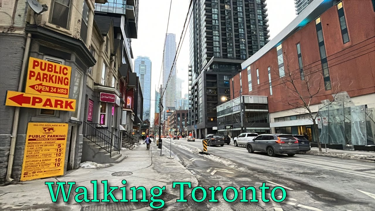 Walking Adelaide Street West in Downtown Toronto 1/3/2026